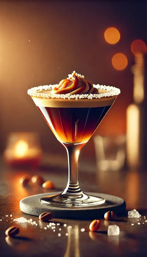 Indulge in the rich, smooth flavors of salted caramel blended with bold espresso in this Salted Caramel Espresso Martini. It's the perfect balance of sweet and salty, ideal for cozy fall evenings.

#SaltedCaramel #EspressoMartini #FallCocktails #DecadentDrinks #AutumnVibes Espresso Martini Recipe, Iced Coffee Maker, Espresso Martinis, Winter Cocktail, Party Cooking, Spring Coffee, Fair Trade Coffee, Spring Cocktails, Pumpkin Spice Syrup