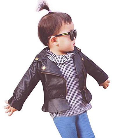 KidCoatLaimeng Child Kid Baby Fashion Infant Leather Jacket Zipper Hooded Coats Outwear Coat 80 Black Leather Jacket Zipper, Hooded Coats, Winter Outwear, Outwear Coat, Pu Leather Jacket, Girls Outerwear, Jacket Zipper, Zipper Shorts, Leather Baby