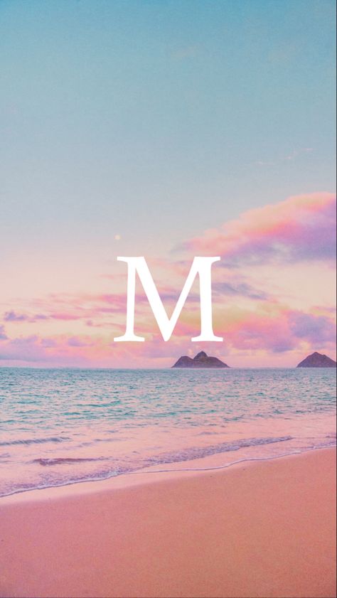 M Initial, Beach Wallpaper, Letter M, Beach Vibes, Look At