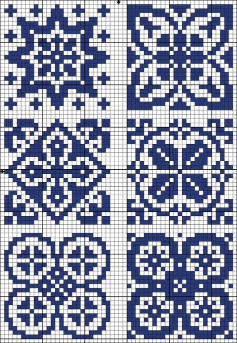 Fair Isle Chart, Fair Isle Knitting Patterns, Tapestry Crochet Patterns, Pola Kristik, Pola Sulam, Pixel Pattern, Crochet Tapestry, Cross Stitch Samplers, Tapestry Crochet