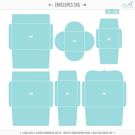 Envelope Templates and .SVG’s! – MissTiina.com Envelopes Decorados, Diy Envelope Template, Envelope Template Printable, Envelope Templates, Envelope Book, Pola Kotak, Diy Envelope, Envelope Art, Mini Envelopes