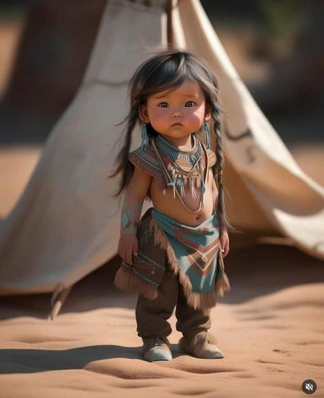 Native American Children, Native American Pictures, Native American Quotes, Native American Artwork, Representational Art, Cool Baby, American Children, Native American Heritage