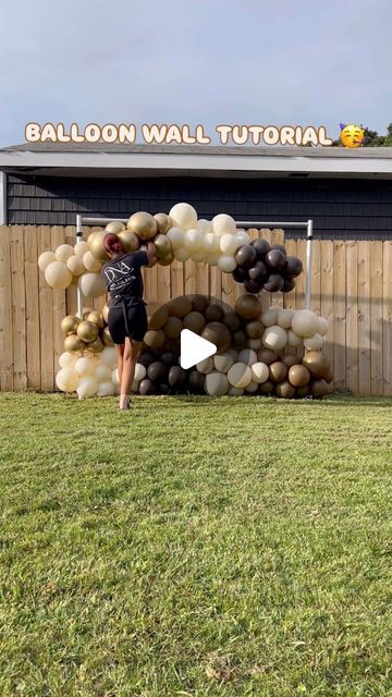 Danielle A. | Creative Designer on Instagram: "• 🎈 BALLOON 🎈 WALL 🎈 TIPS 🎈 BELOW ⬇️ 

Dose of DNA 8x8 Balloon Wall: 
1. Assemble 5-6 garlands to desired length making sure to follow same formula so they are almost exactly same length. 
2. Attach them to a sturdy pipe & drape stand by using 260Q balloons.
3. Close gaps using 260Q balloons by tying them closer together. 
4. Accent your wall to your liking; with 5in, 18in & 24in or signage.
5. Add some @megashine_novedadespeyma ✨ to add an extra pop to your design! 🤩

If you try this let me know how it works for you 🥳🎈 This was inspired by @jpdevents class videos of her balloon walls I love hr technique! 🤩 

#THEBALLOONBAE #doseofdna #balloonwalls #balloonwalldecor #balloonwallbackdrop #balloonwalltutorial #balloonwallsetup #balloonwa Full Balloon Backdrop, How To Make Balloon Backdrop, Rectangle Balloon Backdrop, Attach Balloon Garland To Wall, Balloon Wall Tutorial, How To Hang Balloons On Wall, How To Make A Balloon Wall, Balloon Wall Diy, How To Make A Balloon Arch