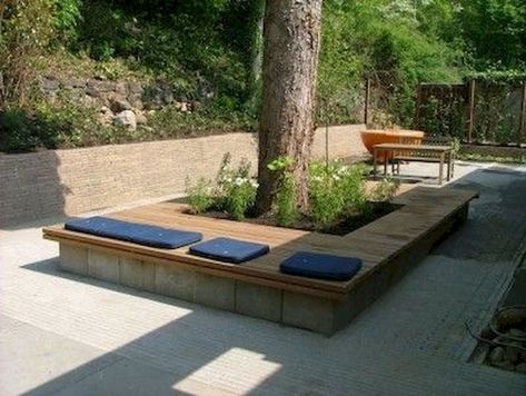 Backyard Garden Design Ideas, Cabin Remodel, Tree Bench, Garden Design Ideas, Small Outdoor Spaces, Backyard Garden Design, Landscaping Tips, Beautiful Backyards, Backyard Design