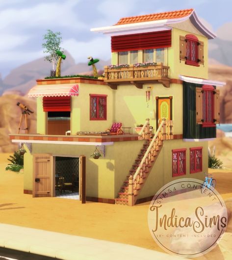 Sims 4 Indian House, House Sims 4, Indian Houses, S Drawing, Indian House, Indian Homes, Sims 4 Build, Cc Sims, Sims 4 Houses