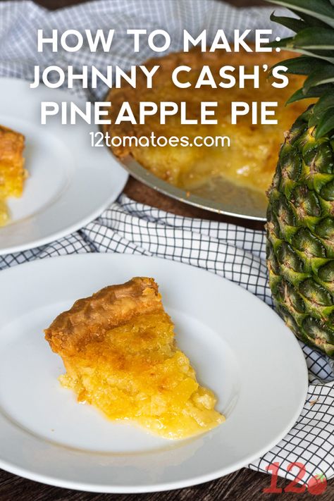 Pineapple Pie, Kinds Of Pie, Pineapple Recipes, Baking Basics, Pie Crusts, 12 Tomatoes, Pie Dessert, Johnny Cash, Puddings