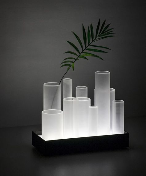 Luminaria Diy, Frosted Lamp, Room Minimalist, Milan Furniture, Verre Design, Objet Design, Bath Room, Bedroom Lamps, Glass Vases