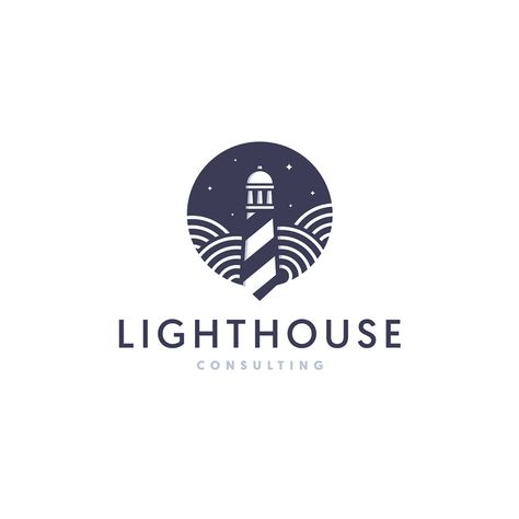 Lighthouse Logo Design Lighthouse Logo, Gfx Design, Inspiration Logo Design, Church Logo, Eye Logo, Logo Luxury, Consulting Logo, Beautiful Logos, Great Logos