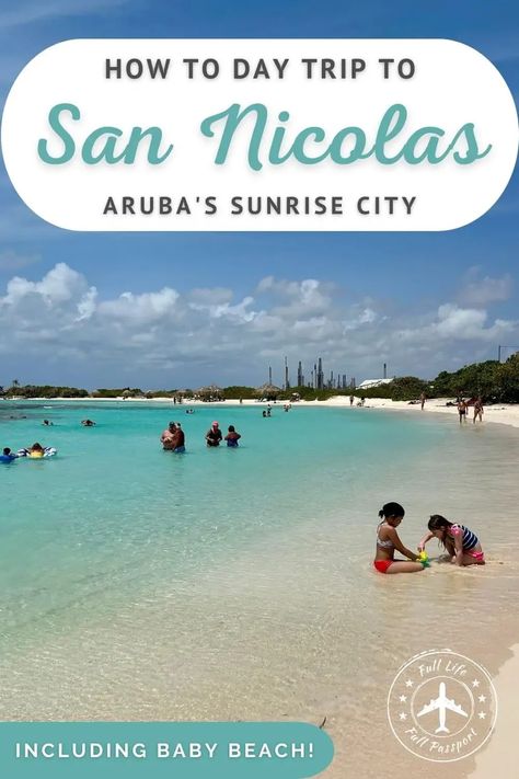 One of the best ways to see a more unique and authentic side of Aruba is to take a day trip to the southern city of San Nicolas. san nicolas aruba • aruba day trips • aruba beaches • baby beach • baby beach aruba • aruba car rental • aruba beaches • aruba off the beaten path • aruba travel • caribbean travel • aruba cruise excursions • things to do in aruba on a cruise • aruba things to do • things to do in aruba • aruba hidden gems • best beaches aruba Baby Beach Aruba, Aruba Beaches, Aruba Pictures, Aruba Trip, Aruba Cruise, Things To Do In Aruba, Sunrise City, Aruba Beach, Travel Caribbean