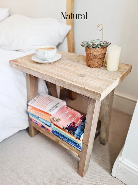 Reclaimed Wood Bedside Table, Rustic Vanity, Rustic Side Table, Wooden Bedside Table, Wood Bedside Table, Wood Side Table, Table Bedside, Rustic Coffee Tables, Small Side Table