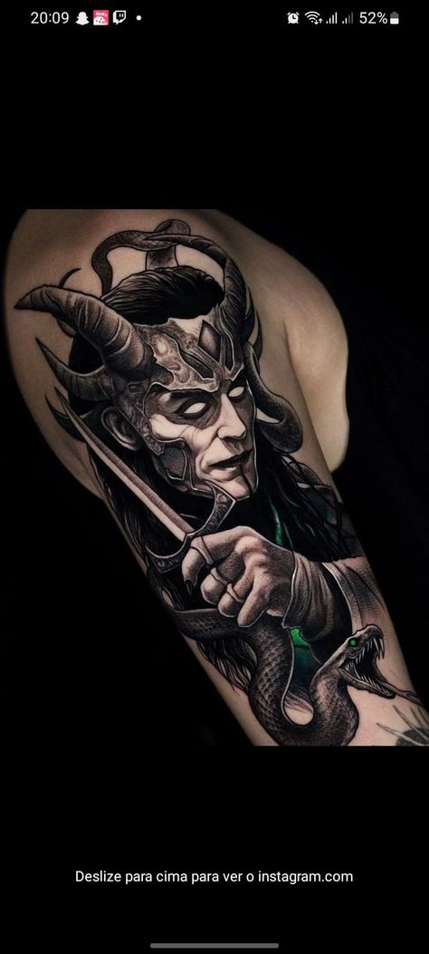 Loki Tattoo Ideas Norse Mythology, Loki Tattoo Norse Mythology, Loki Tattoo, Thor Tattoo, Norse Mythology Tattoo, Norse Pagan, Mythology Tattoos, Viking Tattoos, Norse Mythology