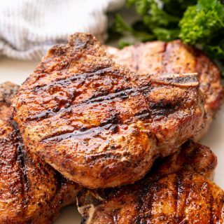 Recipe Index - the stay at home chef.com Grilled Pork Loin Chops, Best Grilled Pork Chops, Grilled Pork Chops Marinade, Pork Loin Chops Recipes, Grilled Pork Loin, Boneless Pork Loin Chops, Boneless Pork Chop Recipes, Bbq Pork Chops, Stay At Home Chef