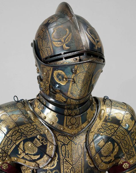 Armour of Henry, Prince of Wales for the field, tourney, tilt and barriers. England, 1608 Knights Armour, Good Knight, Century Armor, Medieval Armour, Armor Clothing, Ancient Armor, Historical Armor, Knight In Shining Armor, Knight Armor