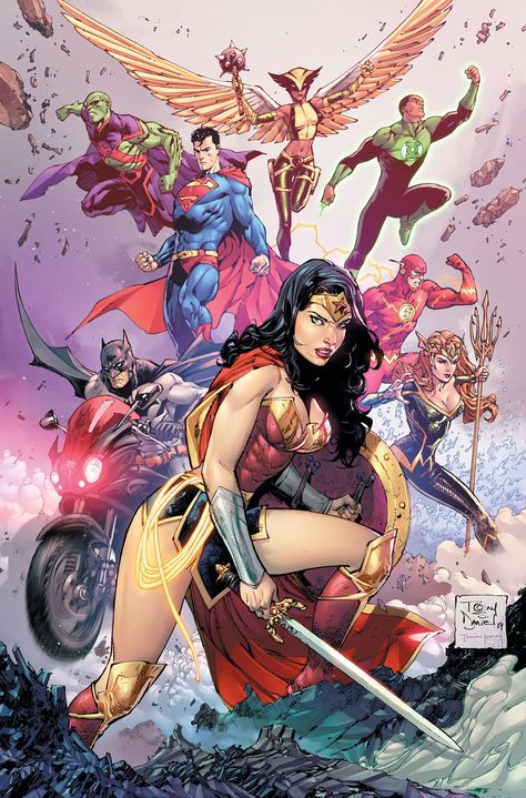 DC's December 2019 Includes Doomsday Clock #12, Tom King's Batman Finale Justice League Art, Justice League Comics, Justice Society Of America, Dc Comics Heroes, Martian Manhunter, Univers Dc, Dc Comics Superheroes, Arte Dc Comics, New 52