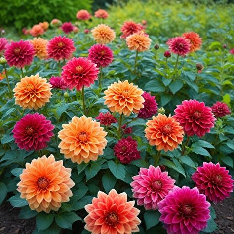 Discover a stunning selection of must-grow dahlia varieties for hot climates. Explore different types of dahlia flowers to add bold garden color to your outdoor space. These gorgeous dahlias are sure to become your favorite blooms in the garden. Choose from the best dahlia varieties available and create an awesome display that will impress all visitors. Top dahlia varieties await you - start growing your own beautiful collection today! Dahlias Flower, Dahlia Varieties, Growing Dahlias, Dahlia Flowers, Dahlia Flower, Favorite Flowers, Colorful Garden, Types Of Flowers, Flower Beauty