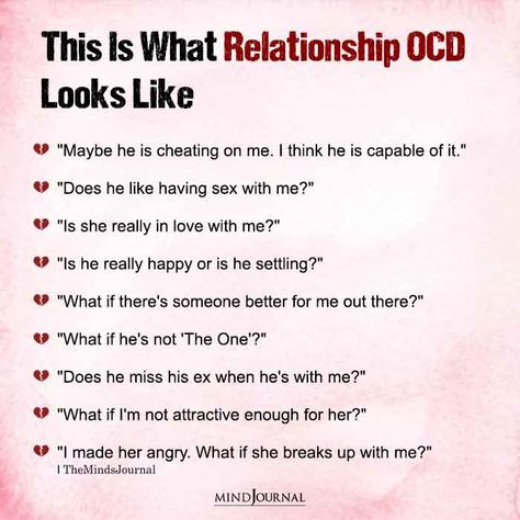 Ocd In A Relationship, Signs You Have Ocd, Rocd Relationship, What Causes Ocd, Take A Break Quotes, Ocd Thoughts, Ocd Therapy, Mental Health Test, Relationship Ocd