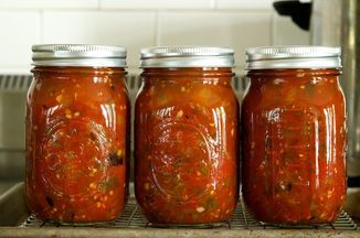 This is a zippy salsa with many levels of flavor. I've been told you can't open a jar without finishing the entire thing. It's great served with chips, but can also be used to make an enchilada-type casserole for a quick dinner. It does require a pressure canner for shelf stable pints, but I've also had success freezing in ziplock bags. I've been working on this recipe for awhile and have never shared it before. Please let me know what you think. - MrsWheelbarrow Poblano Pepper Salsa, Poblano Salsa Recipe, Pablano Pepper Recipe, Salsa Ideas, Poblano Salsa, Gluten Free Salsa, Healthy Canning, Zucchini Salsa, Hot Pepper Relish