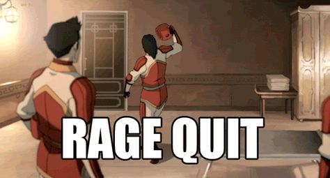 Hasook rage quits on Legend of Korra Rage Quit, Legend Of Korra, New Trailers, Avatar, Family Guy, Funny Memes, Gif, Google Search, Memes