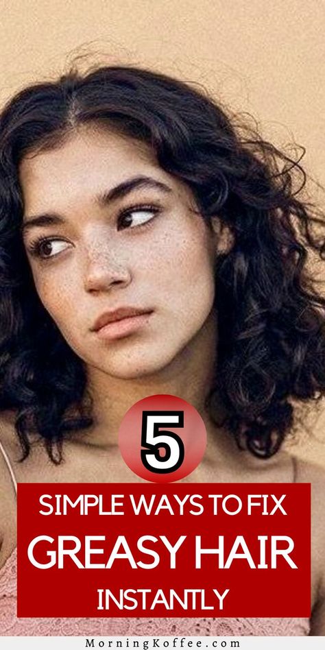 If your have have the tendencies to get greasy all the time than you will love this article. In this post we've gatrhered information on how you can get rid of greasy hair instantly. Some of the are just too simple that will help you fixed your gresy hair in second. how to get rid of greasy hair, greasy hair solution, oily hair, greasy hair tips. Greasy Hair Remedies, Get Rid Of Greasy Hair, Hair Styles For Dirty Hair Quick, Oily Roots, Egg For Hair, Hair Solution, Grease Hairstyles, Night Hairstyles, Greasy Hair