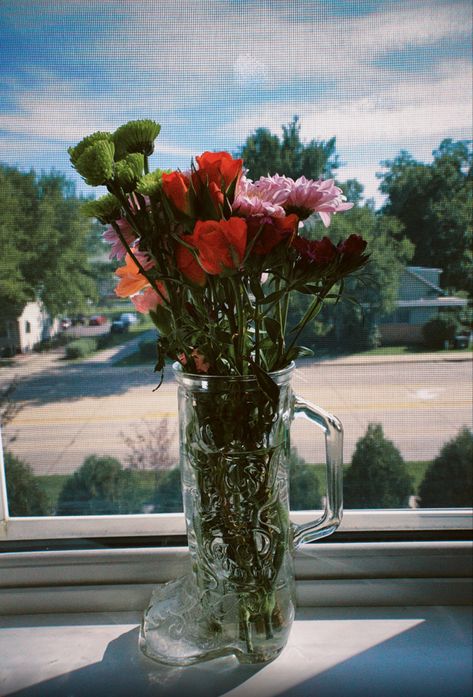 Thrifted Flower Vases, Cowboy Boot Flower Vases, Glass Boot Vase, Cowgirl Boot Flower Vase, Cowboy Boot Decorations, Glass Cowboy Boot Vase, Boot Vase With Flowers, Cowboy Boot Vase With Flowers, Cowgirl Boot Vase