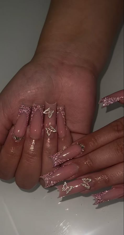 16th Birthday Nails, Nails Products, Long Acrylic Nail, Ball Ideas, Long Acrylic Nail Designs, Long Acrylic, Sweet Sixteen Birthday, Long Square Acrylic Nails, Bling Acrylic Nails