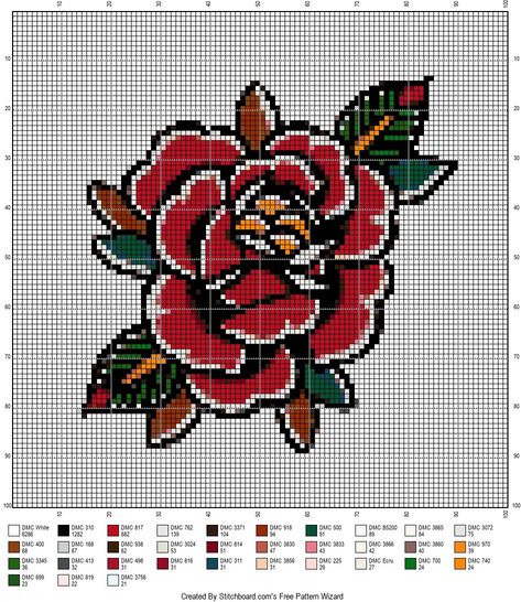 Tattoo Cross Stitch Pattern, Cross Stitch Tattoo, Love Cross Stitch, Glass Bead Crafts, Creating Patterns, Cross Stitch Cross, Stitch Cross Stitch, Tapestry Crochet Patterns, Pixel Pattern