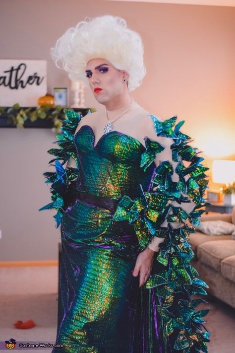 Ursula Broadway Costume, Sea Witch Costume, Ursula The Sea Witch, The Sea Witch, Little Mermaid Costume, Broadway Costumes, Homemade Costume, Costume Works, Witch Halloween Costume