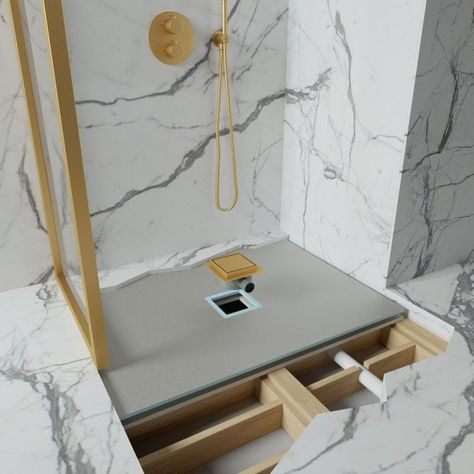 Wet Rooms - Wet Room Shower Trays - LUSSO Walk In Shower Tray, Wet Room Shower, Wet Room, Wet Floor, Drain Cover, Shower Tray, Underfloor Heating, Floor Finishes, Wet Rooms