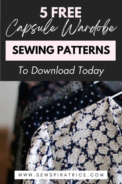 Summer is almost here and I have a list of five free sewing patterns for your summer capsule wardrobe. The thought of handmade capsule wardrobe can be intimidating and expensive. To get you started with sewing your very own capsule wardrobe, I have curated 5 sewing patterns that are suitable for beginners. Best part is that they are all available for free download so you don't have to break the bank. These include 3 tops & 2 bottoms Click to get started on sewing your very own capsule wardrobe. Wrap Skirt Sewing Pattern, Capsule Wardrobe Women, Capsule Wardrobe Outfits, Free Sewing Patterns, Shirt Sewing Pattern, Summer Capsule, Pants Sewing Pattern, Handmade Wardrobe, Foundation Piecing