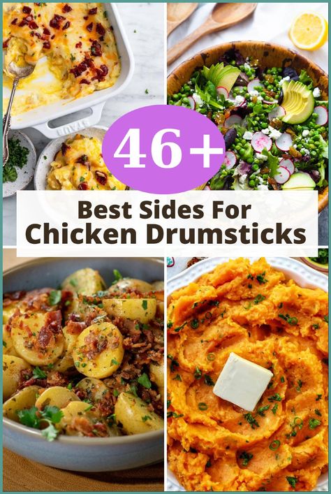 Wondering what to serve with chicken drumsticks? Discover sides like smoked sweet potatoes, zesty Italian pasta salad (meat and cheese), and creamy stovetop shells macaroni and cheese. These drumstick side dishes include options like cheesy slow cooker ranch potatoes and dill pickle pasta salad. Each dish is designed to complement baked chicken drumsticks and grilled cornbread. Click to see the recipe. What To Eat With Chicken Drumsticks, Sides With Drumsticks, Drumstick Chicken Meal Ideas, Chicken Leg Dinner Ideas Sides, Sides For Chicken Drumsticks, Drumstick Sides, Chicken Drumstick Side Dishes, Chicken Drumstick Dinner Ideas, Grilled Cornbread