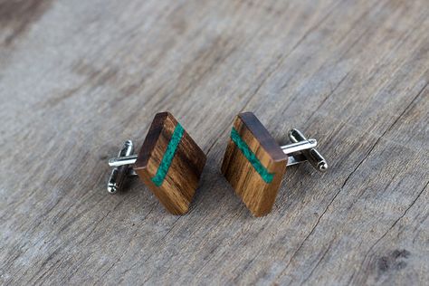 Wooden Cufflinks, Wooden Bowtie, 1950s Mens Fashion, Wedding Cufflinks Groom, Groomsmen Cufflinks, Jewelry Basket, Groom Cufflinks, Wedding Cufflinks, Party Suits