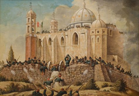 Spanish Reader :: La Batalla de Puebla Puebla City, Spanish Immersion, Mexican Army, Aztec Warrior, Mexico Culture, 5 De Mayo, Today In History, French Army, History Projects