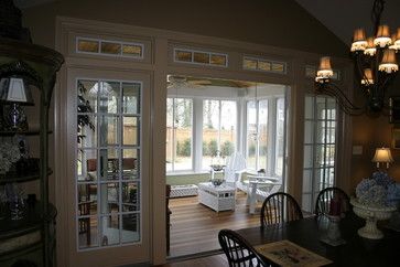 4 season rooms designs | Season Porch, Family Room and New Kitchen - traditional - living room ... Dining Room French Doors, Dining Room Drapes, 3 Season Porch, Backyard Dining, Living Room New York, Family Room Addition, 3 Season Room, 4 Season Room, Four Seasons Room