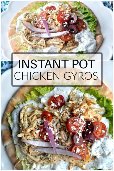 Instant Pot Chicken Gyros – Make the Best of Everything Chicken Recipes Instant Pot, Instapot Chicken Recipes, Chicken Instant Pot Recipes, Recipes Instapot, Instant Pot Chicken Recipes, Chicken Instant Pot, Chicken Gyros, Recipes Instant Pot, Healthy Instant Pot Recipes