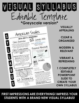 A sleek and modern syllabus template that's easy to read and edit. Perfect for students and teachers Syllabus Template High Schools, Middle School Syllabus, Syllabus Template, Class Syllabus, Classroom Procedures, High School Classroom, English Classroom, Middle School Classroom, Teaching Middle School