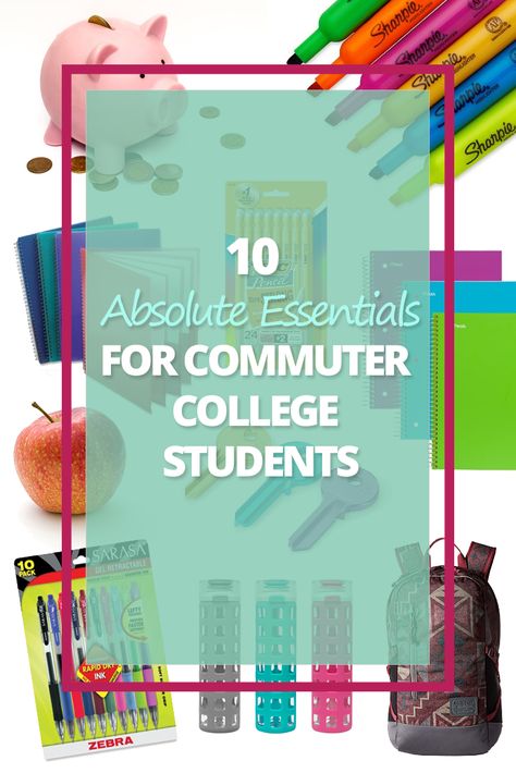 Commuter Car Essentials, Commuter College Essentials, College Commuter Essentials, College Commuter, Surviving College, Student Essentials, College Things, College Resources, Types Of Education