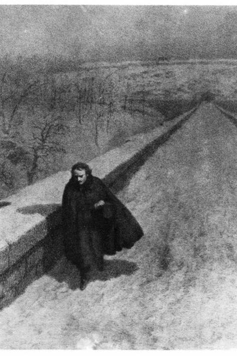 Loneliness is the safest place I know. -Edgar Allen Poe Artwork : Poe Walking the High Bridge, lithograph B. J. Rosenmeyer, 1930. #quotes #loneliness #peace Author Portraits, Quoth The Raven, High Bridge, Allen Poe, Edgar Allen Poe, Sylvia Plath, Grey Skies, Edgar Allan, Night Art