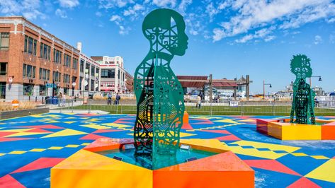 A New Public Art Installation in Alexandria Confronts the City’s Ties to the Slave Trade | Architectural Digest Public Art Installation, Church Windows, Wood Carver, Art Organization, Lifestyle Art, Traditional Quilts, Installation Design, Art Installation, Brand Development