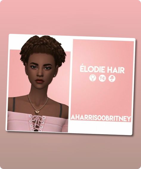 Sims 4 Hairstyle CC: Elodie Hair Sims4cc Hairstyles, Hair Sims 4 Cc, 4 Hairstyles, Mod Jacket, Sims 4 Cc Download, Model Nails, Toddler Tops, Best Sims, Summer Sweaters