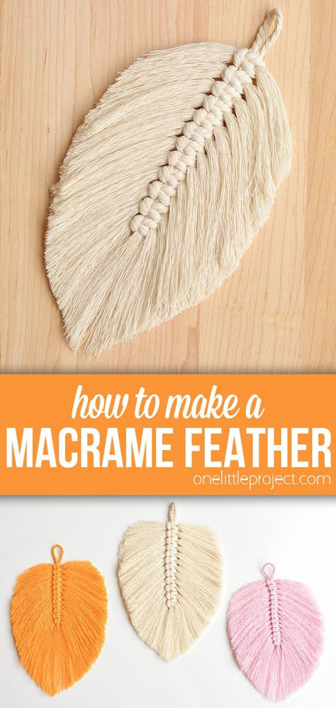 Macrame Beginners, Basic Macrame, Macrame Designs, Macrame Wall Hanging Tutorial, Macrame Feathers, Macrame Plant Hanger Tutorial, Free Macrame Patterns, Macrame Plant Hanger Patterns, Feather Diy