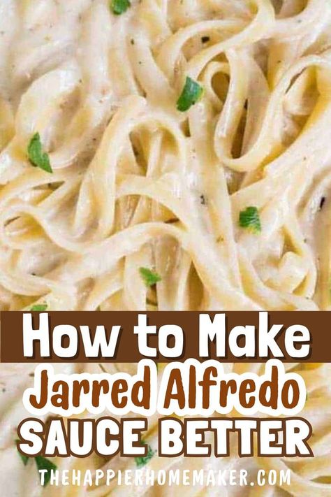 Elevate your jarred Alfredo sauce with these simple tips and tricks! Whether you're short on time or just looking to enhance the flavor, we've got you covered. Check out our ideas to make your store-bought Alfredo sauce taste better and transform your pasta dish into a gourmet experience! Microwave Chicken Recipes, Sauteed Chicken Recipes, Shrimp Alfredo Pasta Recipes, Easy Shrimp Alfredo, Jarred Alfredo Sauce, Pressure Cooker Recipes Chicken, Shrimp Alfredo Recipe, Make Alfredo Sauce, Chicken Fettuccine Alfredo