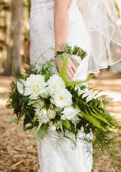 What's Old is New Again ~ 30 Ways to use Ferns on your Wedding Day ~  we ❤ this! moncheribridals.com #weddingbouquet Fern Bouquet, Fern Wedding, Green Wedding Inspiration, Wedding Dresses Cinderella, Wedding Day Makeup, Wedding Countdown, Ballroom Wedding, Ivory Flowers, Forest Wedding