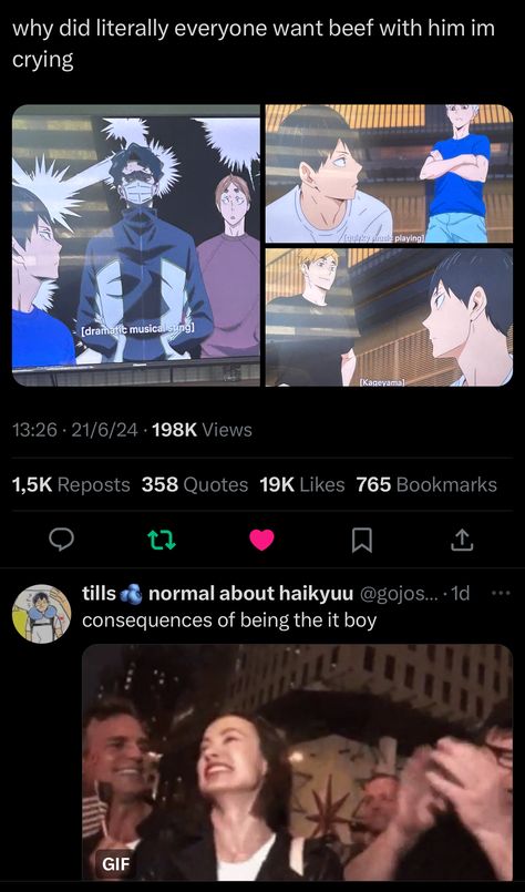 Kageyama Funny, Haikyuu Au, Haikyuu Tweets, Haikyuu Volleyball, Volleyball Anime, Haikyuu 3, Haikyuu Funny, Sometimes I Wonder, Haikyuu Characters