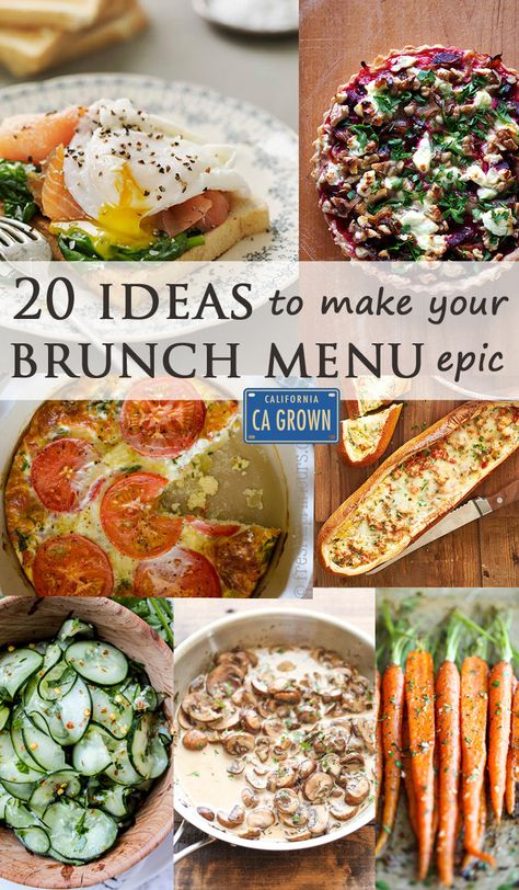 20 Ideas to Make Your Brunch Menu Epic – California Grown Crazy Brunch Ideas, Beef Brunch Ideas, Brunch Ideas For Restaurant, High End Brunch Ideas, Sunday Brunch Menu Ideas, Elegant Brunch Menu Ideas, Elevated Brunch Ideas, European Brunch Ideas, No Bake Brunch Ideas