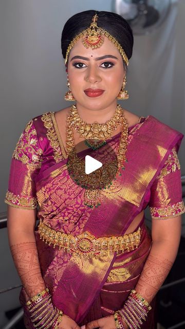 Muhurtham Look, 2024 Bride, Indian Wedding Makeup, Jawaharlal Nehru, Bridal Makeover, Bridal Studio, Our Place, Tamil Nadu, Wedding Makeup