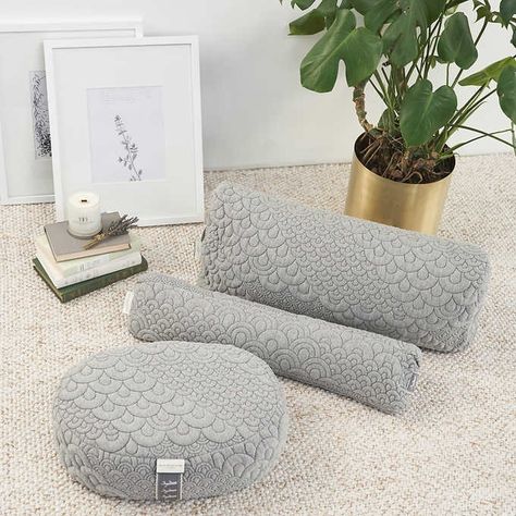 Crystal Cove Home Yoga Pillow Bundle | Costco Yoga Cushions, Yoga Pillow, Crystal Cove, Yoga Bolster, Home Yoga, Meditation Pillow, Luxury Mattresses, Meditation Cushion, Meditation Space