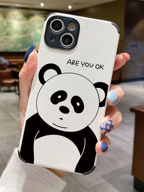 Mobile Back Cover Design For Boys, Phone Cover Painting For Boys, Boys Phone Cover, Mobile Cover Diy, Phone Case Painting, Mobile Case Design, Cartoon Phone Cases, Panda Iphone Case, Panda Cases