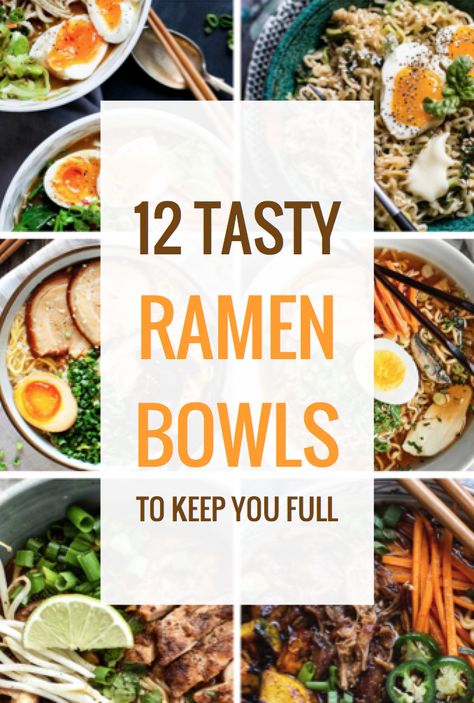 Healthy Ramen Recipes, Ramen Noodle Recipes Soup, Healthy Ramen, Chicken Salad Sandwich Recipe, Ramen Bowls, Ramen Noodle Bowl, Main Dish Casseroles, Homemade Ramen, Healthy Soups