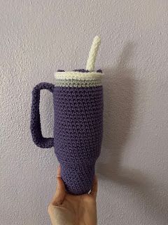 Stanley Crochet Pattern, Stanley Cup Crochet Pattern, Crochet Stanley Cup Cozy, Stanley Cup Crochet, Crochet Stanley Cup Holder Free Pattern, Stanley Crochet, Crochet Stanley Cup Holder, Crochet Cup Pattern, Crochet Cuddlers