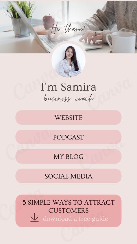 Click on the image to access this template and edit it in the Canva app ((change fonts, colours, images). Link bio, link in bio, Link bio template, landing page, bio site, website design, page template, Instagram Bio, canva templates instagram, canva templates Link Page Design, Graphic Designer Bio Instagram, Bio Website Design, Linktree Bio Ideas, Link Tree For Instagram Design, Bio Link Design, Linktree Design Ideas Aesthetic, Link In Bio Template, Linktree Design Ideas